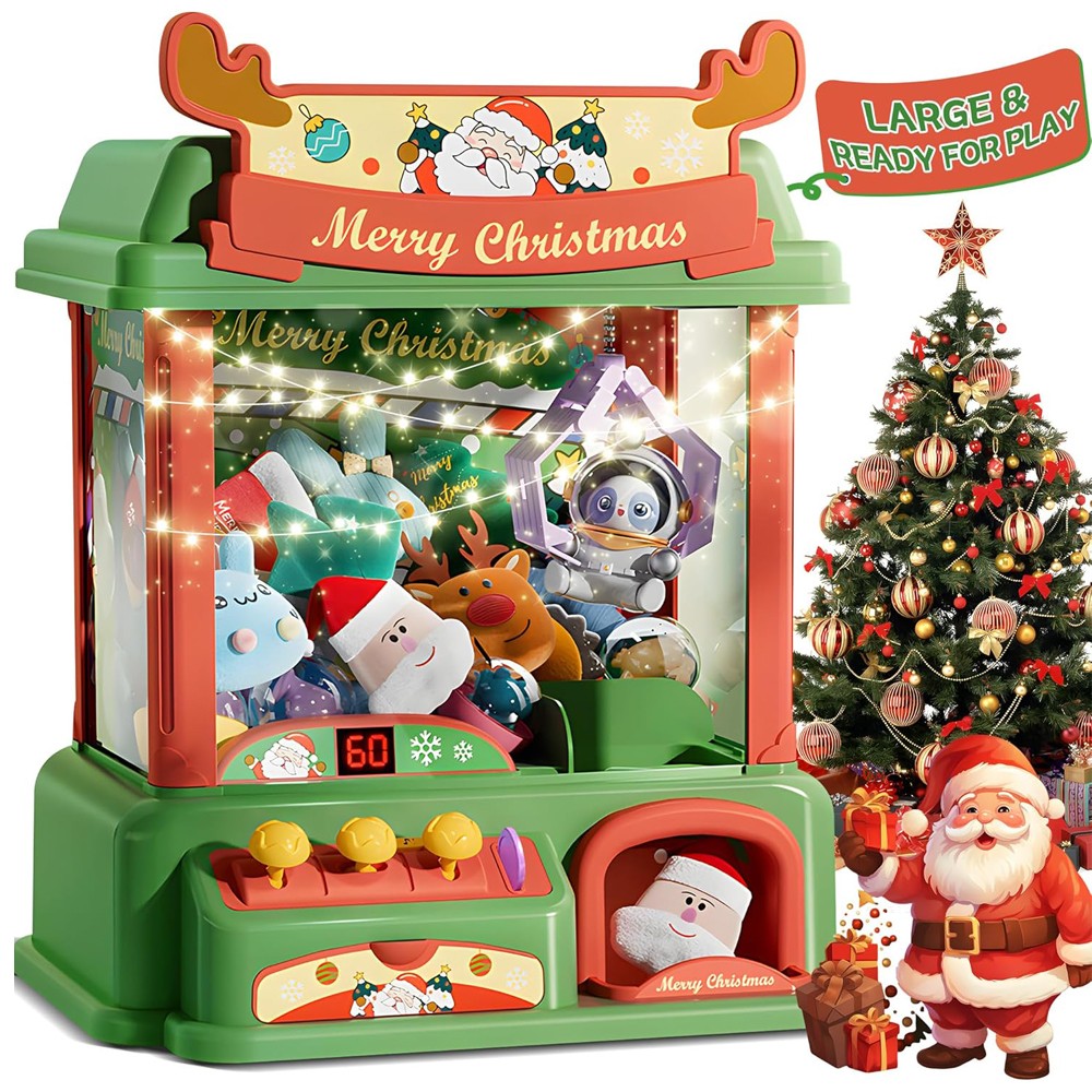 Christmas Claw Machine For Kid - đánh giá và giá Arcade Toy Vending Machine