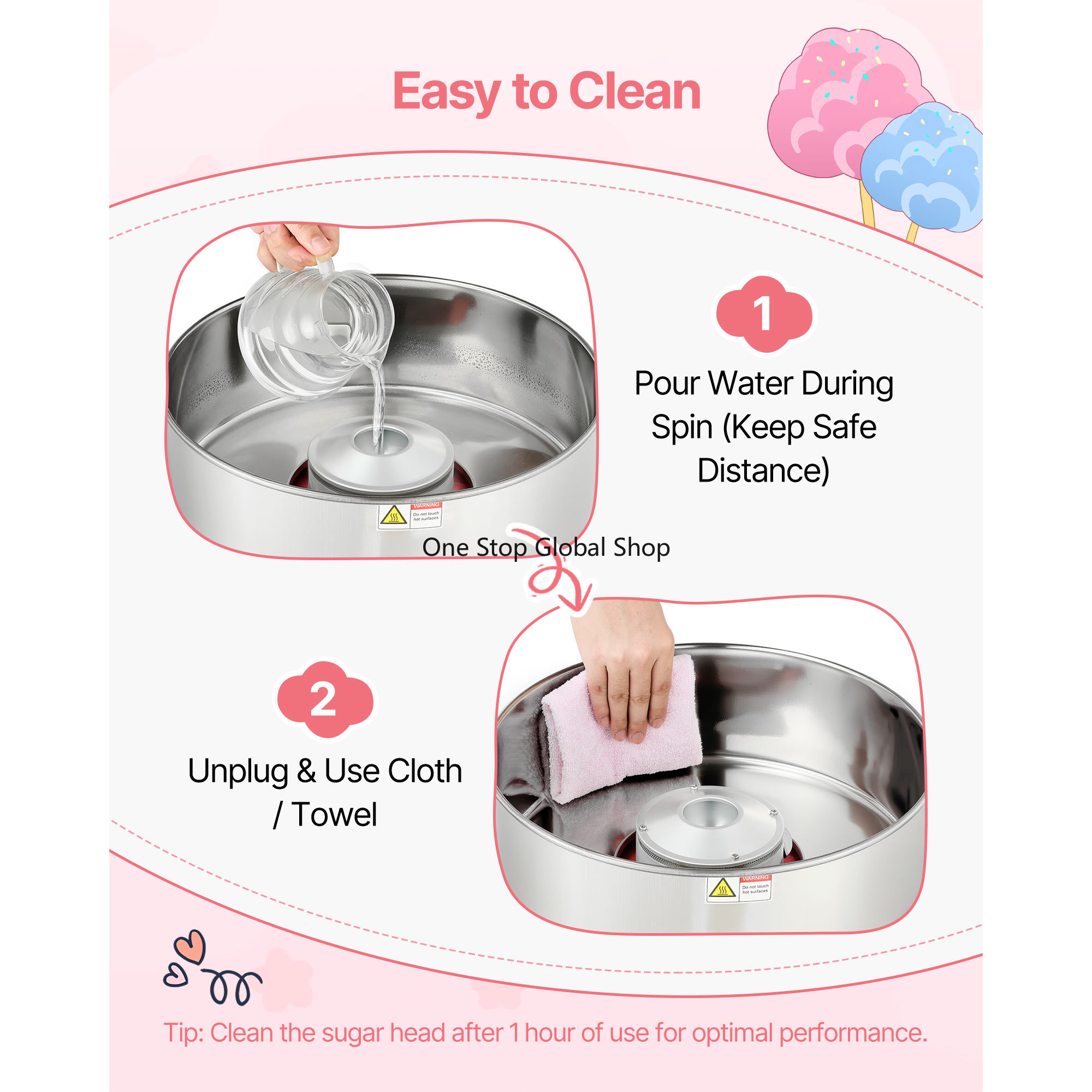 Cotton Candy Machine Commercia - đánh giá và giá Candy Floss Machine
