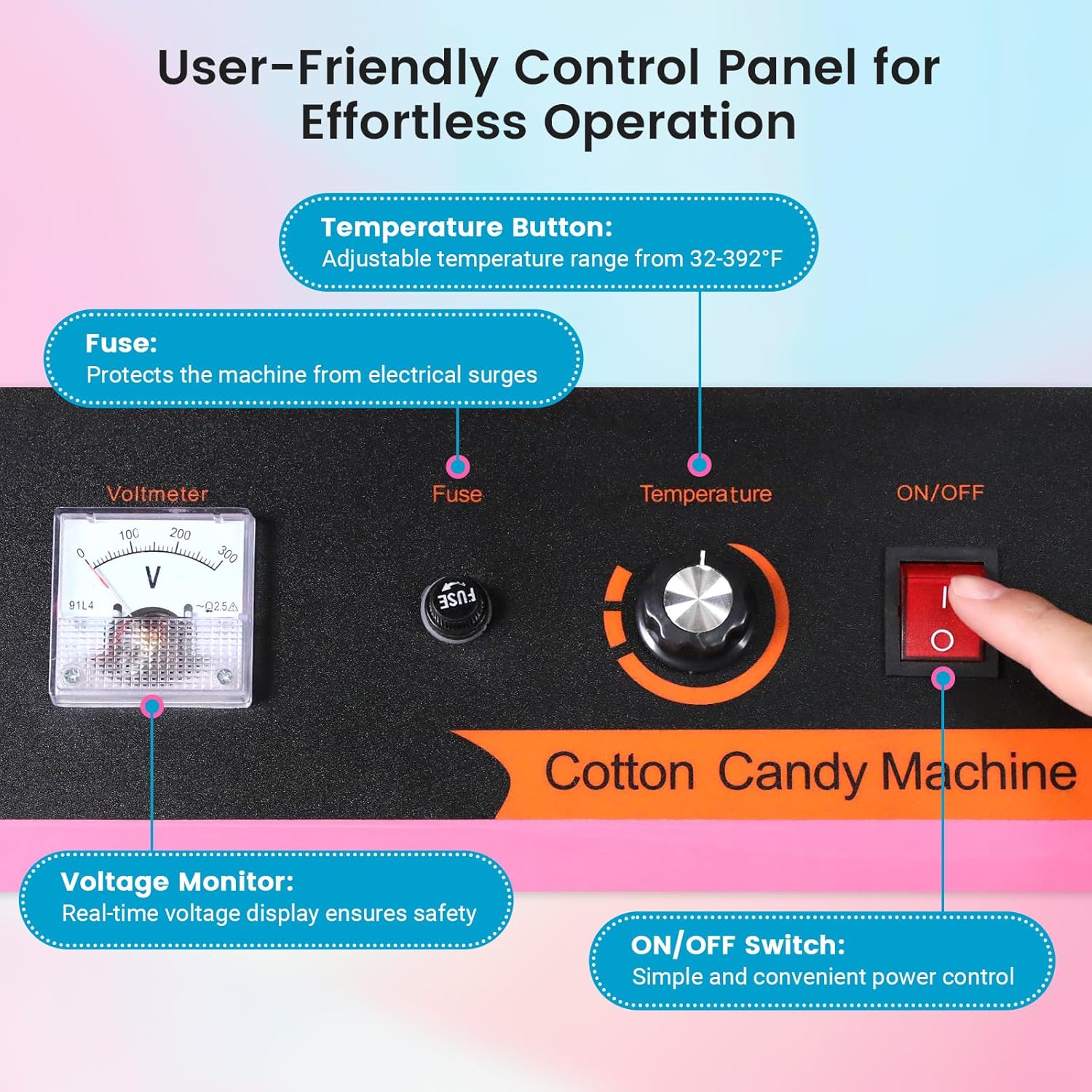 MHT2 Electric Cotton Candy Mac - đánh giá và giá Candy Floss Machine