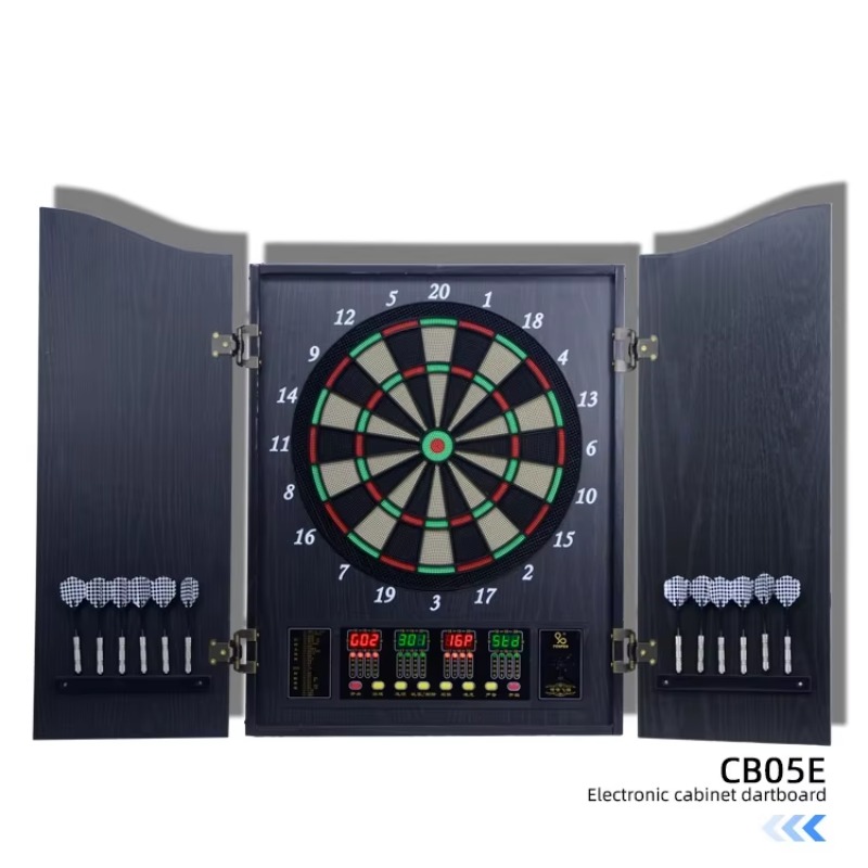 Luxury Wooden Electronic Dart  - đánh giá và giá Electronic Dartboard Cabinet