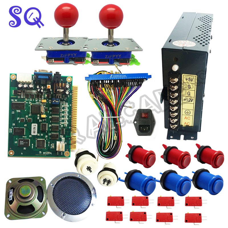 Cổ Điển JAMMA Chơi Game 60 Tro - đánh giá và giá Arcade Button Pcb