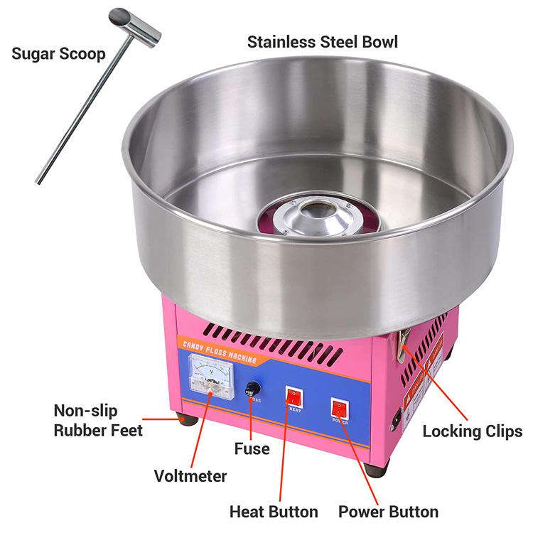 Professional Cotton Candy Maki - đánh giá và giá Candy Floss Machine
